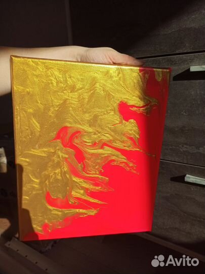 Картины на холсте, флюид арт