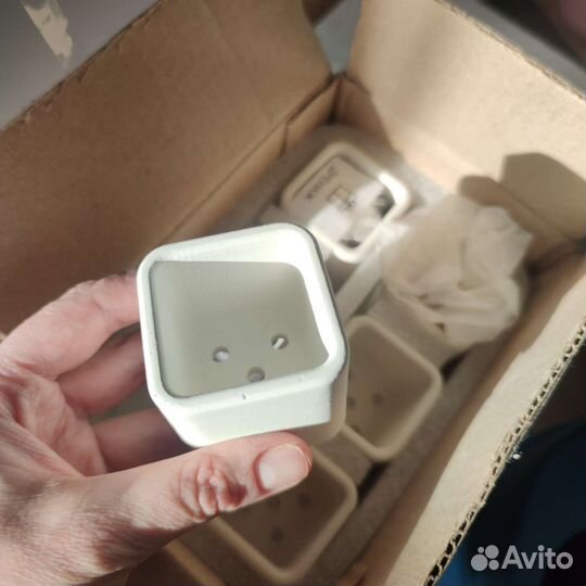 Набор цветочных горшков 5*5*5см, 0.09л, 6шт