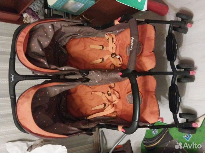 Прогулочная коляска для двойни бу geoby