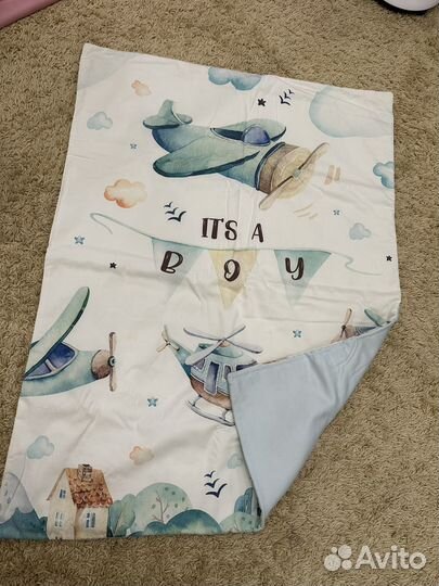 Бортики и одеяло в детскую кроватку