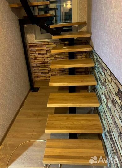 Лестница забежная под ключ