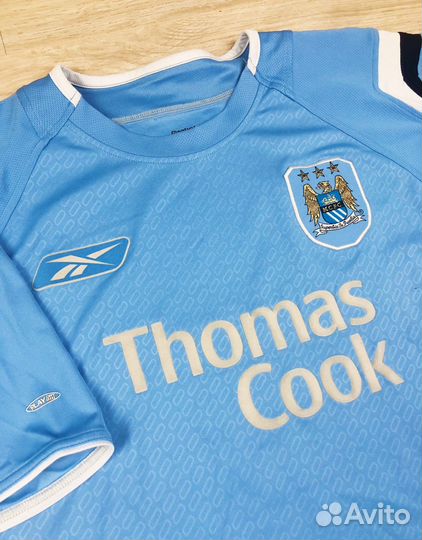 Ретро Манчестер Сити футбольная майка Reebok