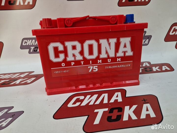 Аккумулятор Crona Optimum 75ач