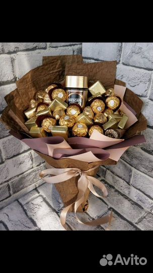 Сладкие букеты из конфет