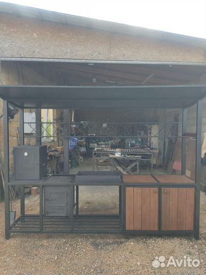 Мангал коптильня смокер, мангальный комплекс