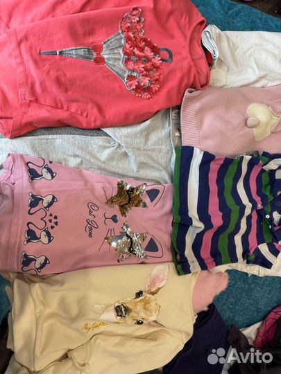 Детские вещи пакетом на девочку 128 134