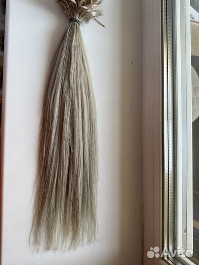 Волосы натуральные блонд