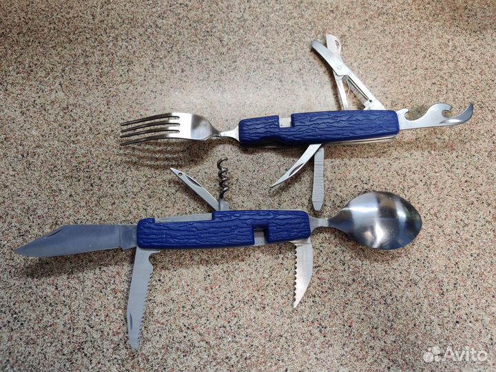 Набор походный ложка вилка нож