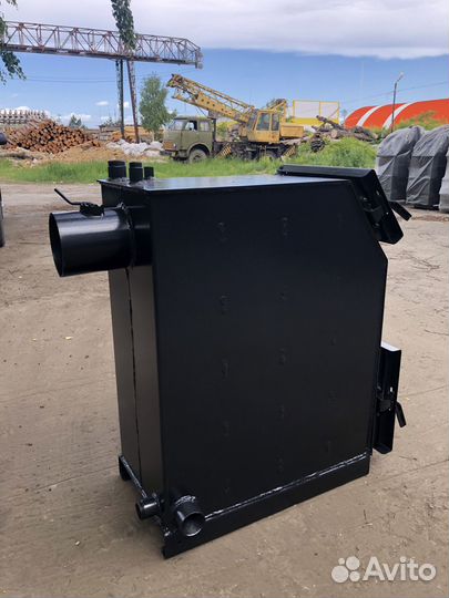 Твердотопливный котёл с увеличенной топкой