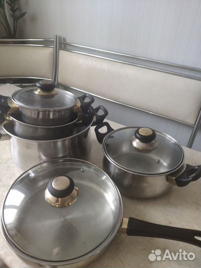 Кастрюля из нержавейки бу