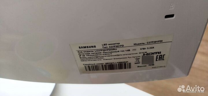 Монитор Самсунг 27диагональ на запчасти