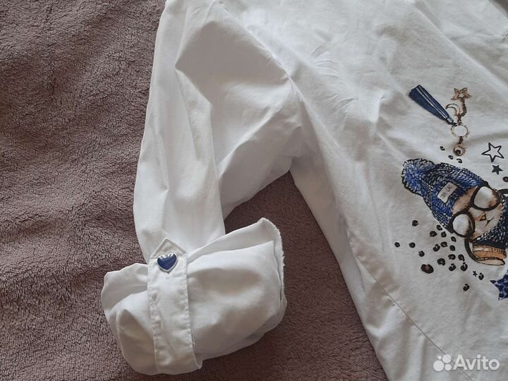 Блузка белая