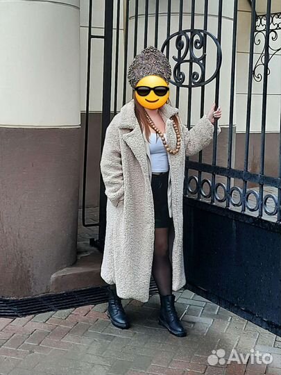 Искусственная шуба тедди длинная 50/52