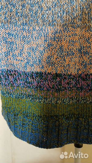Джемпер весенний вязаный 46р ручная работа