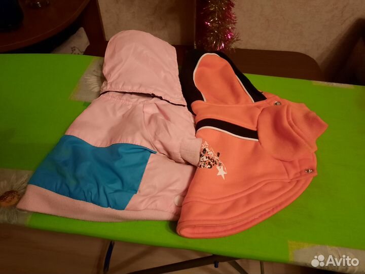 2 куртки и кофта для мелких пород собак