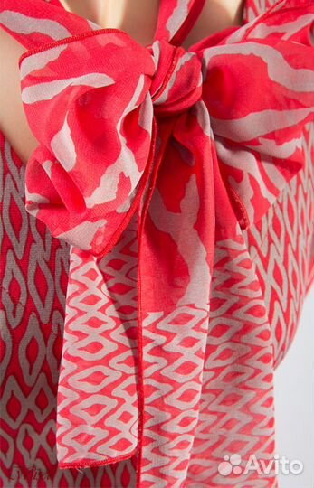 Платье трикотаж рукава шифон