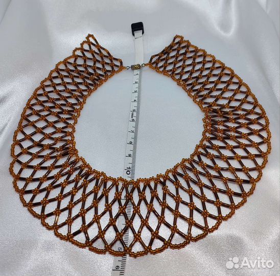 Колье,ожерелье,воротник из бисера