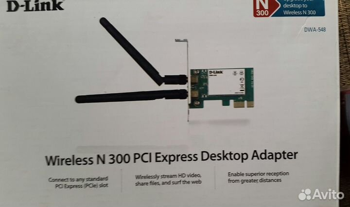 D-Link Wireless N 300 PCI Express Desktop Adapter