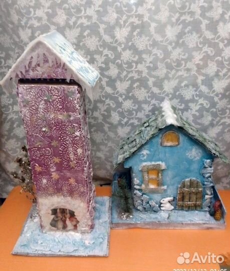 Изготовление домиков - новогодних и других