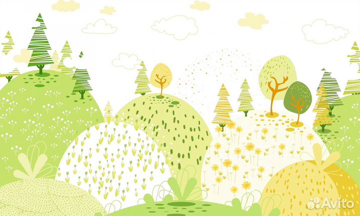 Фотообои бесшовные одним полотном