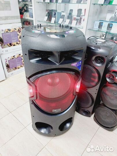 Огромная колонка 500Вт с дискошаром