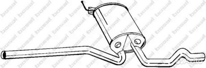 Резонатор VW Passat B5 1.8/1.9TDI mot.ADR/APT/ARG/AFN/AVG 10/96-11/00