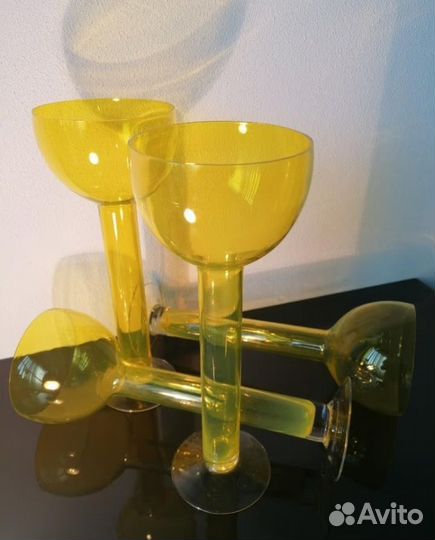 4 x Стакан в стиле модерн, 1970 г