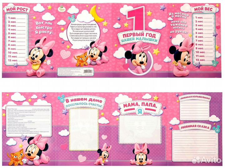 Плакаты и книга пожеланий на 1 годик