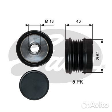 Шкив генератора mb a/b/cla/gla-cl 12