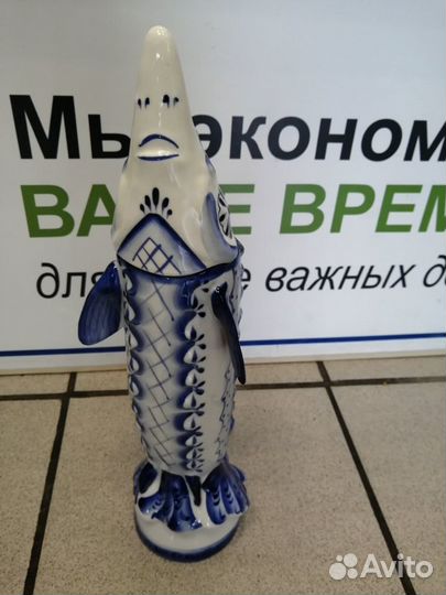 Штоф Осетр Гжель