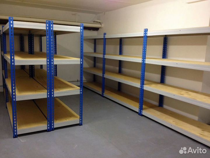 Стеллажи складские металлические (100-500кг)