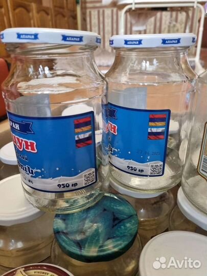 Банки с крышками 56 шт