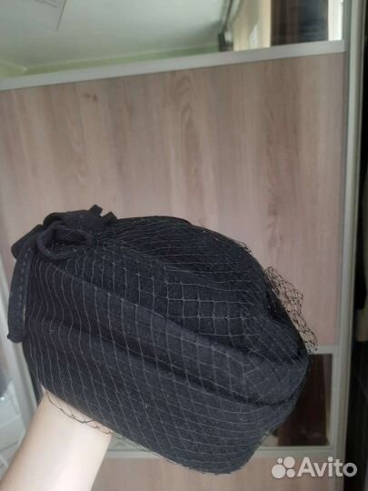 Винтажная шляпка с вуалью