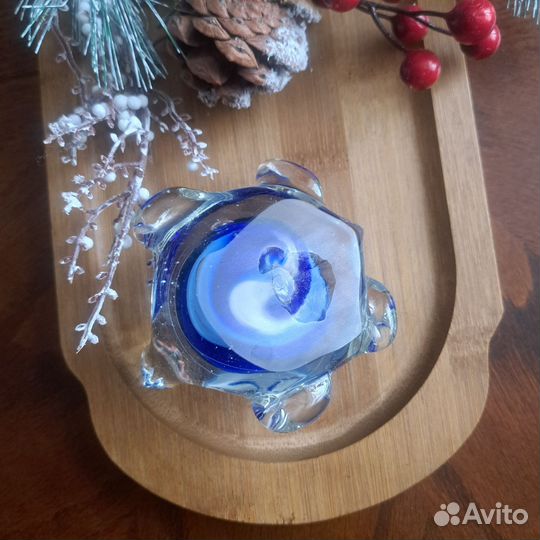 Фигурка черепашки цветное стекло,декор