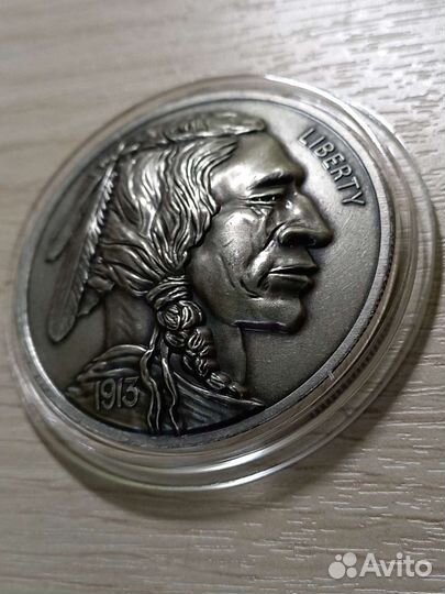 Буффало вогнутая серебро