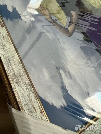 Картина Велюр 70*70 «На лавандовом поле»