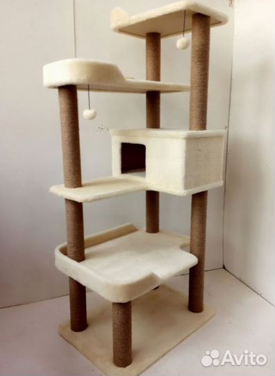 Крутой комплекс для крупных кошек с лежанками высота 185 см. (152) с доставкой