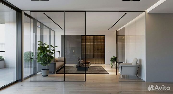 Стеклянные двери от производителя от 2х дней