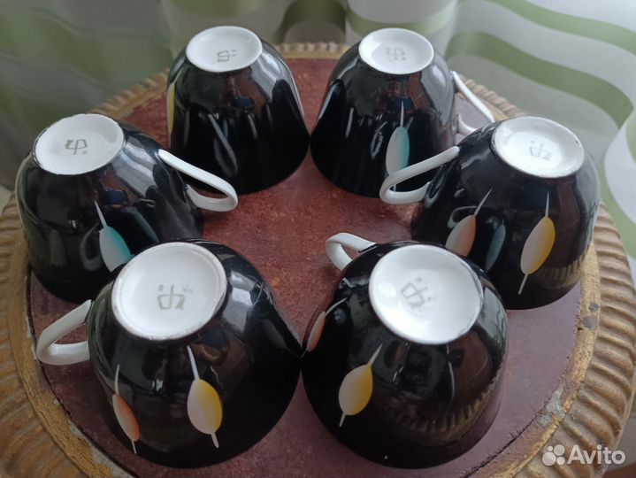 Винтажный кофейный сервиз ГДР, 60- е гг