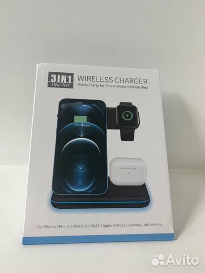 Зарядная станция 3в1 iPhone/Айфон