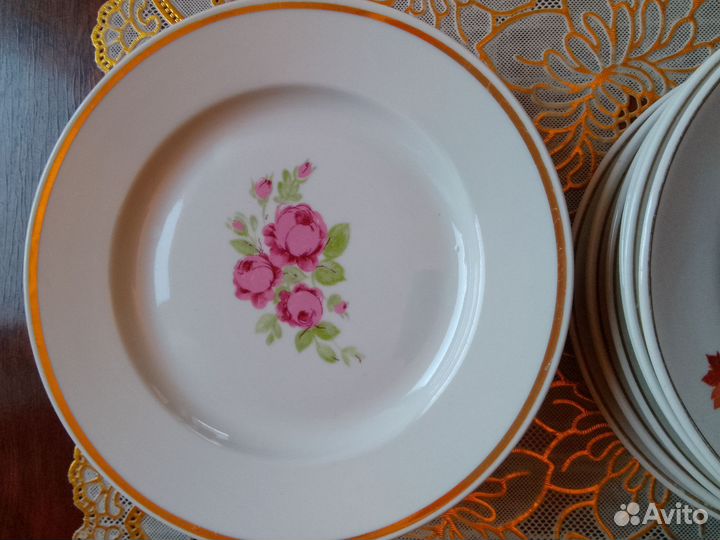 Тарелки винтаж, советский фарфор