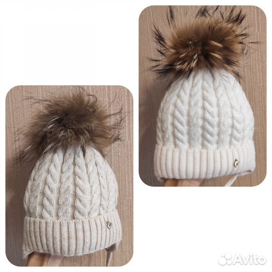 Шапка зимняя для девочки 46 48