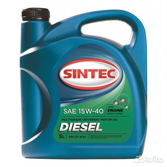 Масло Sintec diesel 15w40 API CF-4/CF/SJ на розли