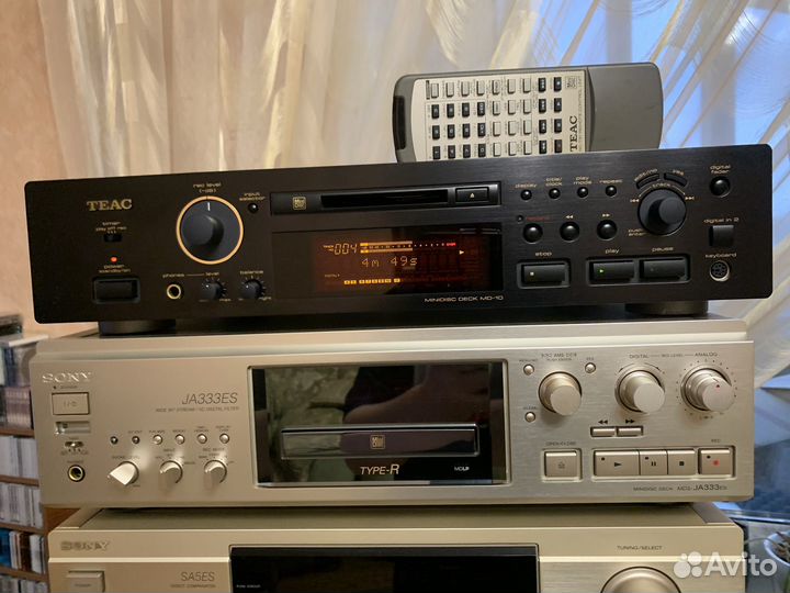 Teac MD-10 minidisc deck. Минидиск