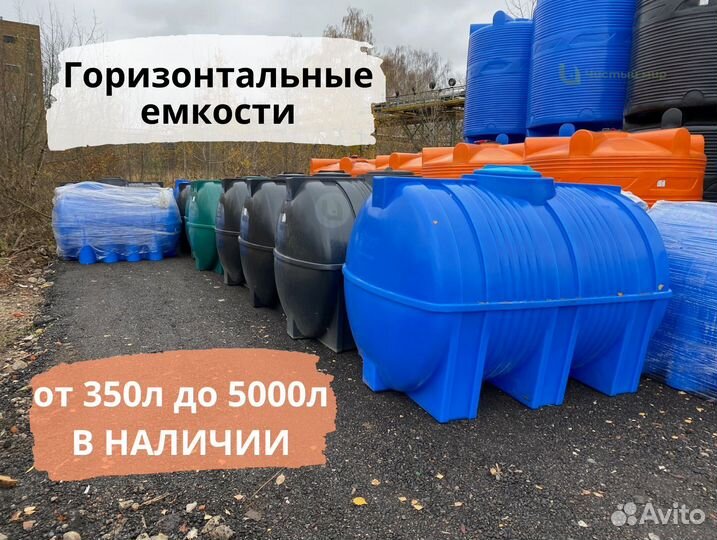 Пластиковая емкость, бак для воды