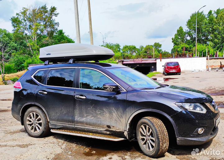 Багажник Nissan X-Trail, бокс на крышу, автобокс