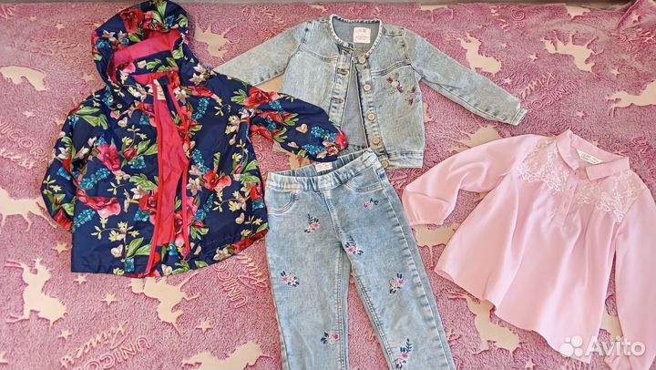 Одежда на девочку 98-104 пакетом
