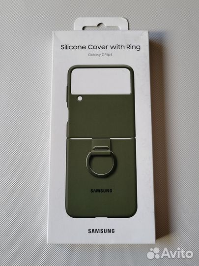 Чехол Silicone Ring на Samsung Z Flip 4 оригинал