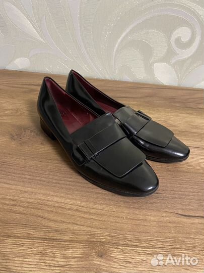 Лоферы черные 37 эконика