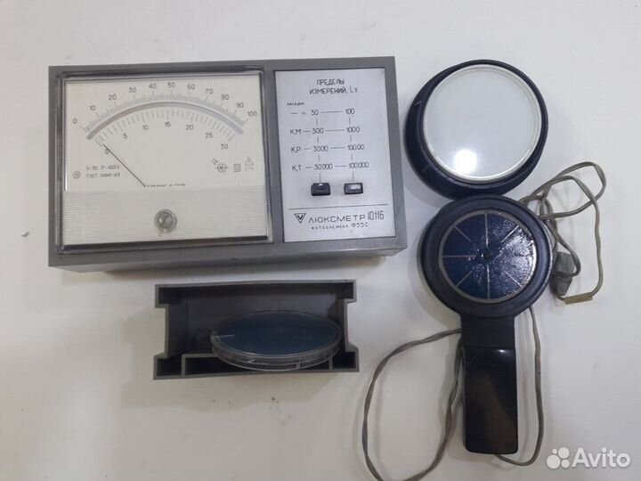 Люксметр Ю-116 фотоэлемент ф55с. Весь комплект +